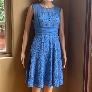 Moulinette Soeurs Blue Lace Dress